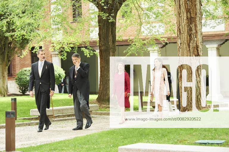 Alcala De Henares, Madrid, Spain - King Felipe VI of Spain, Queen Letizia of Spain attended Cervantes Award to Sergio Ramirez at the Alcala de Henares University on April 23, 2018 in Alcala de Henares, Spain Alcala De Henares Spain - ZUMAg15_ 20180423_zaf_g15_523