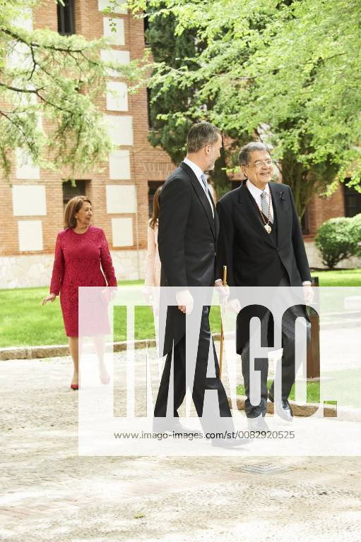 Alcala De Henares, Madrid, Spain - King Felipe VI of Spain, Queen Letizia of Spain attended Cervantes Award to Sergio Ramirez at the Alcala de Henares University on April 23, 2018 in Alcala de Henares, Spain Alcala De Henares Spain - ZUMAg15_ 20180423_zaf_g15_526