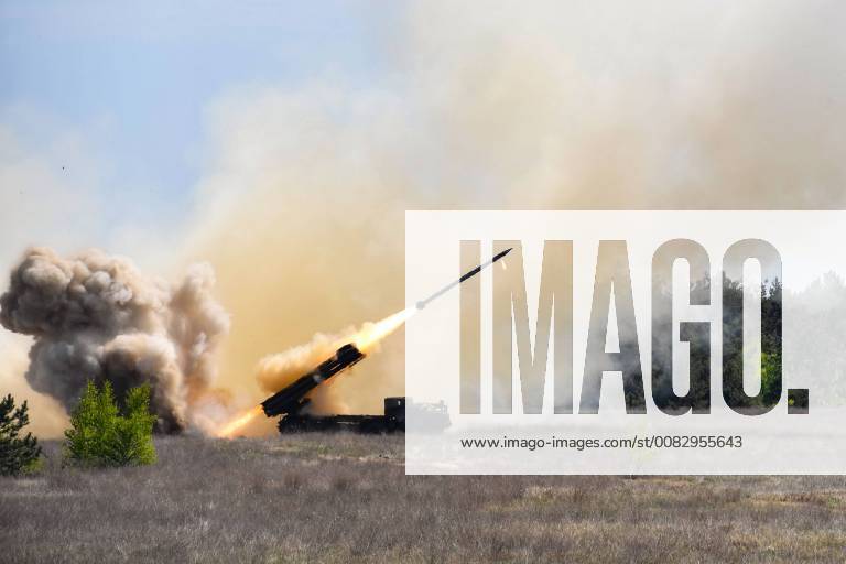 President Petro Poroshenko Takes Part In Final Fire Tests Of Vilkha Missile Complex In Kherson Region