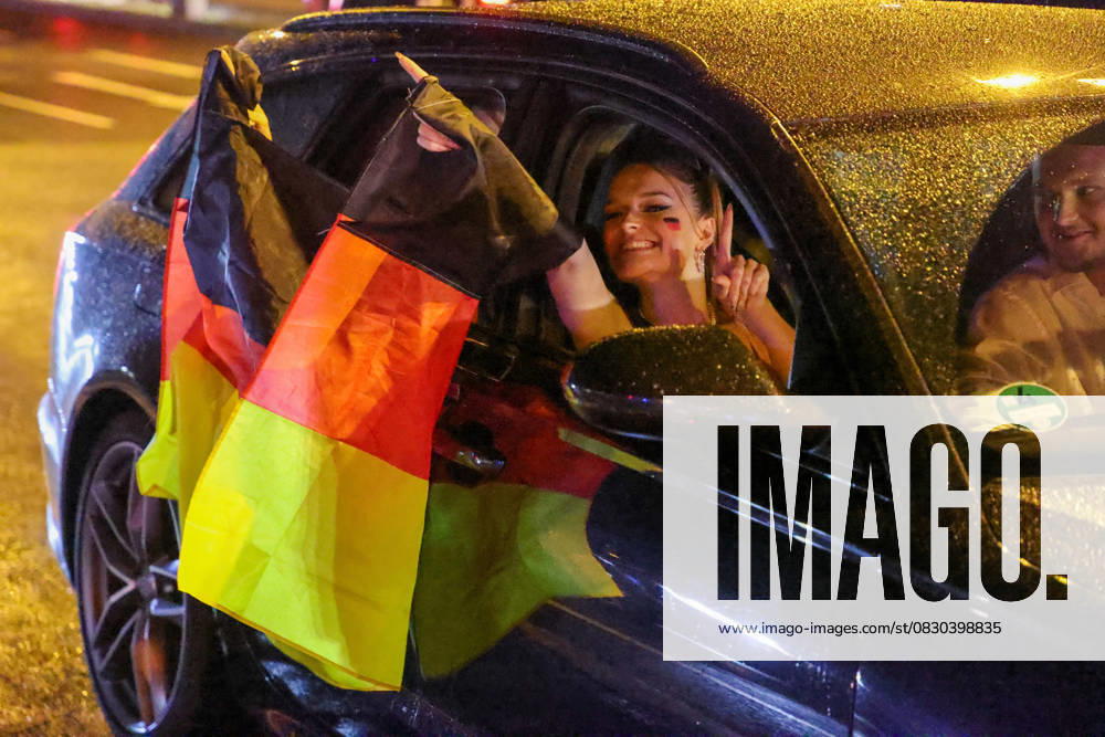 Germany v Denmark: Round of 16 - UEFA EURO 2024 DORTMUND, GERMANY - JUNE 29: German fans celebrates by forming car convoys after Germany defeats Denmark in the UEFA EURO 2024 round of 16 match at Football Stadium Dortmund on June 29, 2024 in Dortmund, Germany. Germany World. Editorial use only. Please get in touch for any other usage.