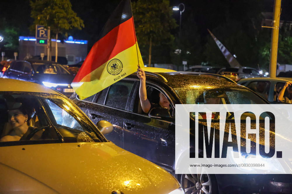 Germany v Denmark: Round of 16 - UEFA EURO 2024 DORTMUND, GERMANY - JUNE 29: German fans celebrates by forming car convoys after Germany defeats Denmark in the UEFA EURO 2024 round of 16 match at Football Stadium Dortmund on June 29, 2024 in Dortmund, Germany. Germany World. Editorial use only. Please get in touch for any other usage.
