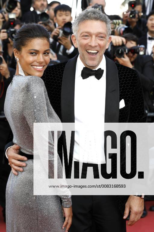 Tina Kunakey and Vincent Cassel attending the Girls of the Sun Les filles du soleil premiere during the 71st Cannes Film Festival at the Palais des Festivals on May 12, 2018 in Cannes, France