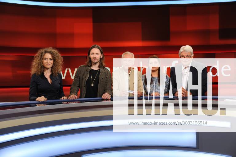 Die Gäste der ARD Talkshow Hart aber fair am 14.05.2018 in Köln mit dem Thema Wie kann das noch sein: Judenhass in Deutschland? Melody Sucharewicz , l-r Gil Ofarim, Uwe Karsten Heye, Lamya Kaddor, Dietmar Ossenberg.