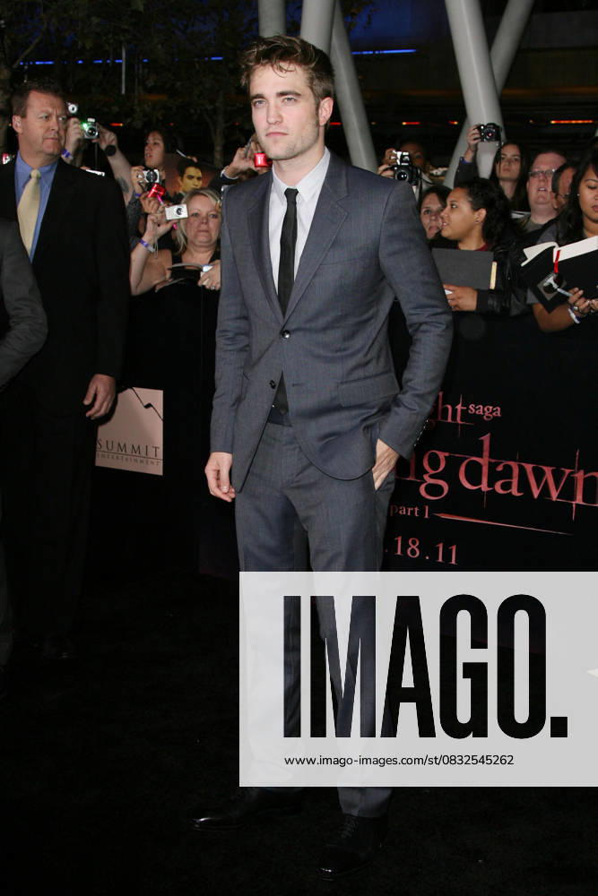 Robert Pattinson The Twilight Saga: Breaking Dawn - Part 1 World Premiere held at Nokia Theatre L.A. Live Los Angeles, California - 14.11.11, Los Angeles, California, United States Adriana M. Bar 3610565