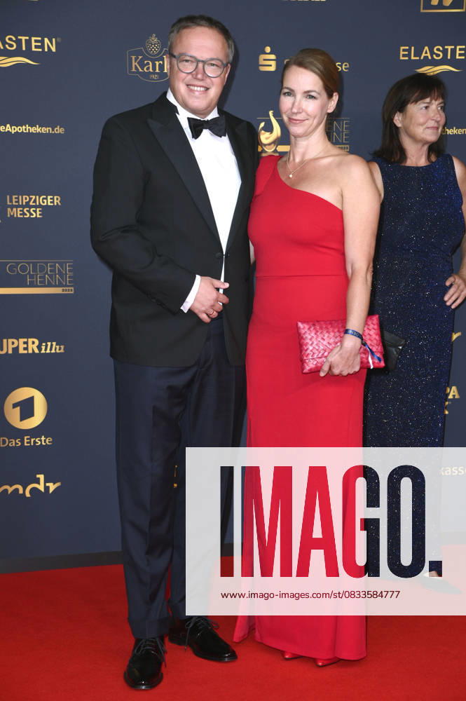 Mario Voigt und Constanze Fünfstück bei der 31. Verleihung der Goldenen Henne 2025 in der Leipziger Messe. Leipzig