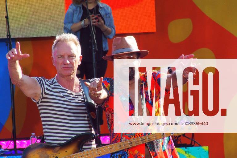 New York, New York, U.S. - Good Morning America Concert series. Sting &.Shaggy perform in Central Park. New York U.S. - ZUMAct2_ 20180525_zaf_ct2_010