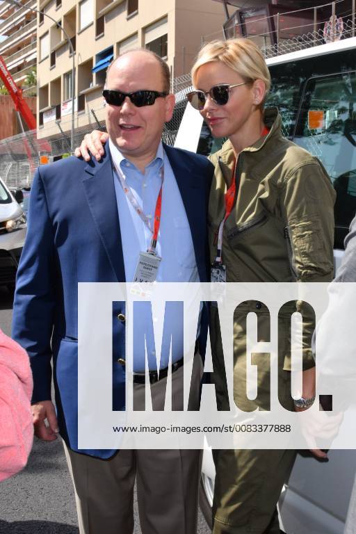 Monaco, Montecarlo 26.05.2018 Motoring, Formula 1 - Monte-Carlo Grand Prix Qualifying, Guests arrive at the paddock in the photo: Alberto di Monaco, Charlene Wittstock