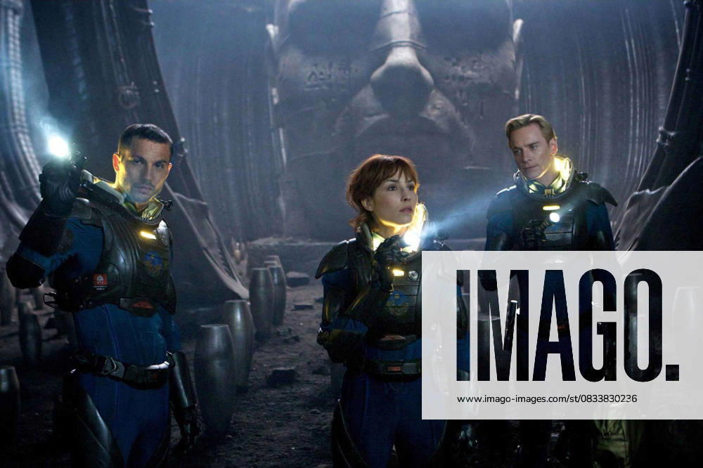 Archival Movie Set Stills June 15, 2012 - No Merchandising. Editorial Use Only. No Book Cover Usage....Logan Marshall-Green, Noomi Rapace, Michael Fassbender..Prometheus - 2012.