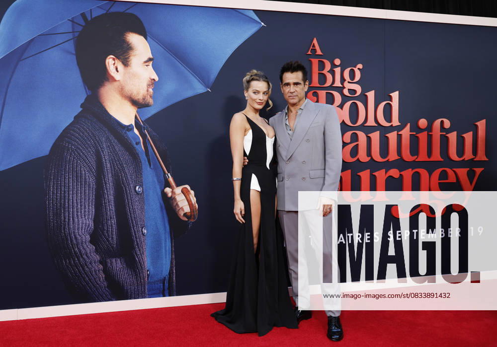 Bilder des Jahres 2025, Entertainment 09 September Colin Farrell and Margot Robbie arrive on the red carpet at the A Big Bold Beautiful Journey New York Premiere at AMC Lincoln Square Theater on Monday, September 15, 2025 in New York City NYP20250915101 JOHNxANGELILLO