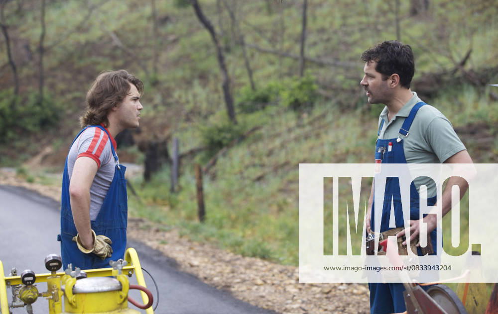 Archival Movie Set Stills June 15, 2013 - No Merchandising. Editorial Use Only. No Book Cover Usage....Emile Hirsch, Paul Rudd..Prince Avalanche - 2013.