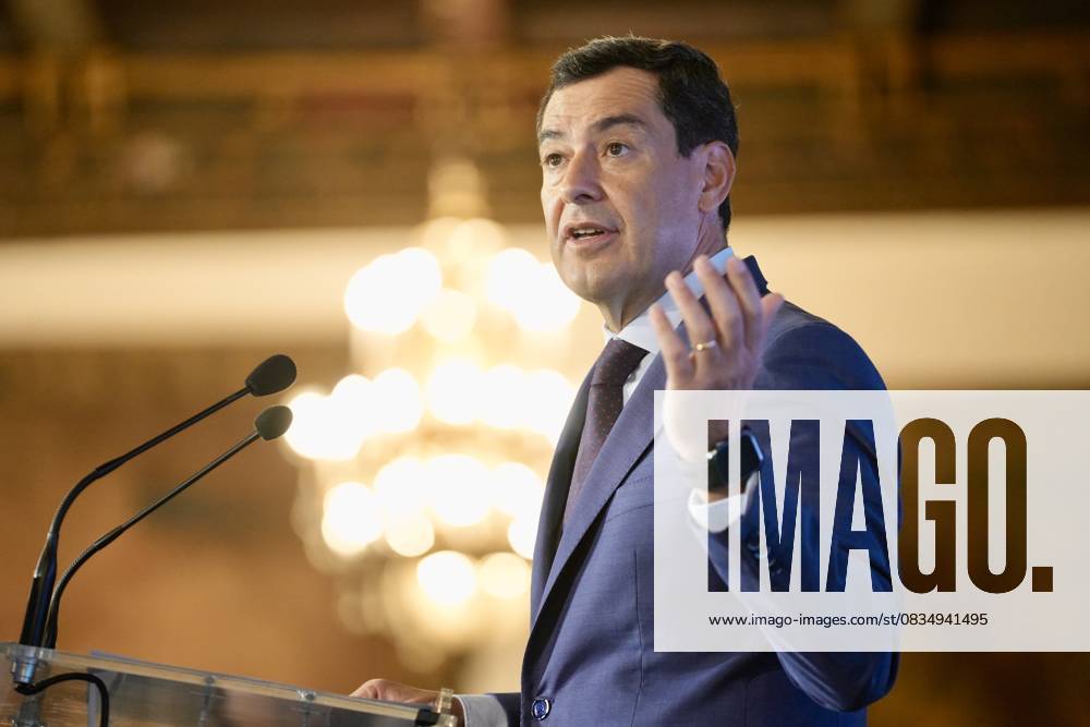The president of the Junta de Andalucia, Juanma Moreno, during his speech at the VII Foro Andalucia Investors Day of El Confidencial On September 23, 2025, in Seville Andalucia, Spain The Andalusian Budget for the year 2026 will include a new package of tax rebates from which thousands of Andalusian citizens can benefit, such as a 30 percent deduction on veterinary expenses, with a limit of up to 100 euros, during the first year for families acquiring a pet. The estimated impact of this measure amounts to 12 million a year, which will be translated, in practice, in more saving capacity for all those Andalusians who share their life with a pet This has been announced by the president of the Junta de Andalucia, Juanma Moreno, during his spee 6975255