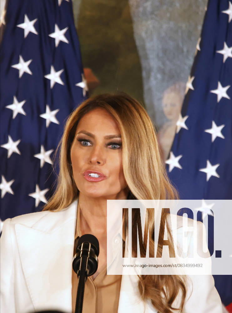 First Lady Melania Trump speaks during an event tittle Forms Fostering the Future Together: A Global Coalition First Lady of the United States Melania Trump speaks during an event titled Ways to Foster the Future Together: A Global Coalition at the Plaza Hotel in Manhattan, United States, on September 23, 2025. The event takes place in parallel with the United Nations General Assembly in New York, United States, on September 23, 2025. NEW YORK United States