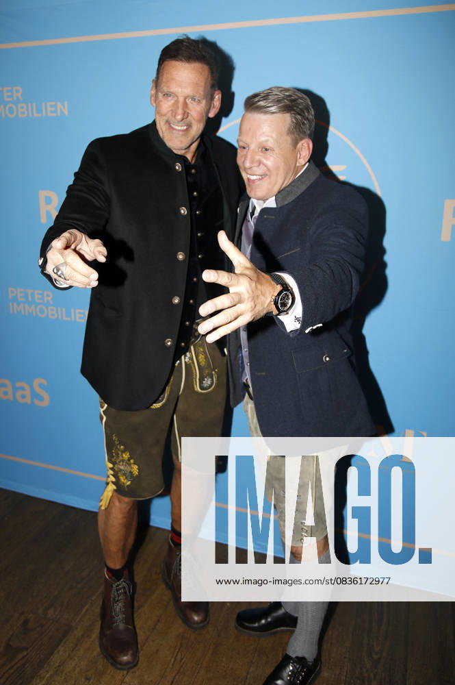Ralf Moeller und Axel Kahn beim 1. Fine Time Business Club Oktoberfest im Käfer-Stammhaus. München
