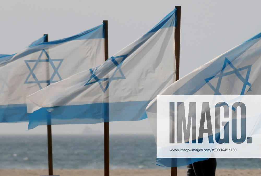 Rio de Paz, a Brazilian human rights NGO known for its symbolic public demonstrations installed 22 Israeli flags and photos of 48 hostages on Copacabana Beach in a demonstration against terrorism and in solidarity with the victims of the Hamas attack on October 7, 2023, marking two years since the attacks on Israel. The act denounced terrorism and called for the release of hostages still held in Gaza. Rio De Janeiro Brazil - ZUMAk251 20251007_znp_k251_010
