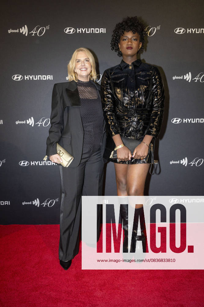 (L-R) Sarah Kate Ellis, GLAAD President & CEO, and Zaya Wade attend GLAAD s 40th Anniversary Gala at Cipriani 25 Broadway in New York City. New York United States - ZUMAs197 20251010_aaa_s197_524