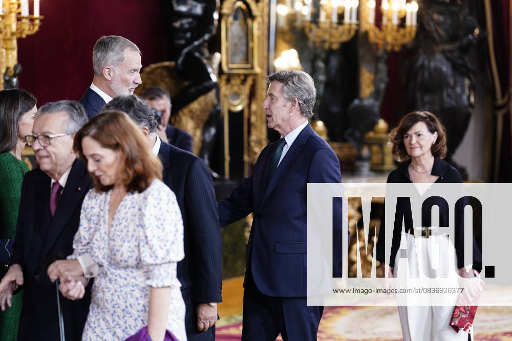 The King and Queen, the Princess of Asturias and the Infanta Sofia preside over a reception at the Royal Palace for the National Day of the National Holiday King Felipe and Queen Letizia, Princess Leonor and Infanta Sofia during the reception on the occasion of the National Holiday, at the Royal Palace, on October 12, 2025, in Madrid Spain The event is presided over by the King and Queen, the Princess of Asturias and the Infanta Sofia after the solemn act of homage to the National Flag and the military parade that has been held in the Plaza de Cánovas del Castillo The commemoration of the National Day aims to solemnly recall moments of collective history that are part of the common historical, cultural and social heritage, assumed as such