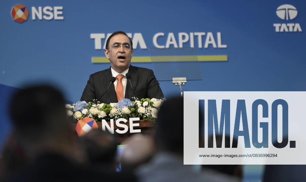 Tata Capital IPO Listing Ceremony In Mumbai Rajiv Sabharwal, Managing Director (MD) and Chief Executive Officer (CEO) of Tata Capital Limited, speaks during the listing ceremony of the company s Initial Public Offering (IPO) at the National Stock Exchange (NSE) in Mumbai, India, on October 13, 2025. Mumbai India