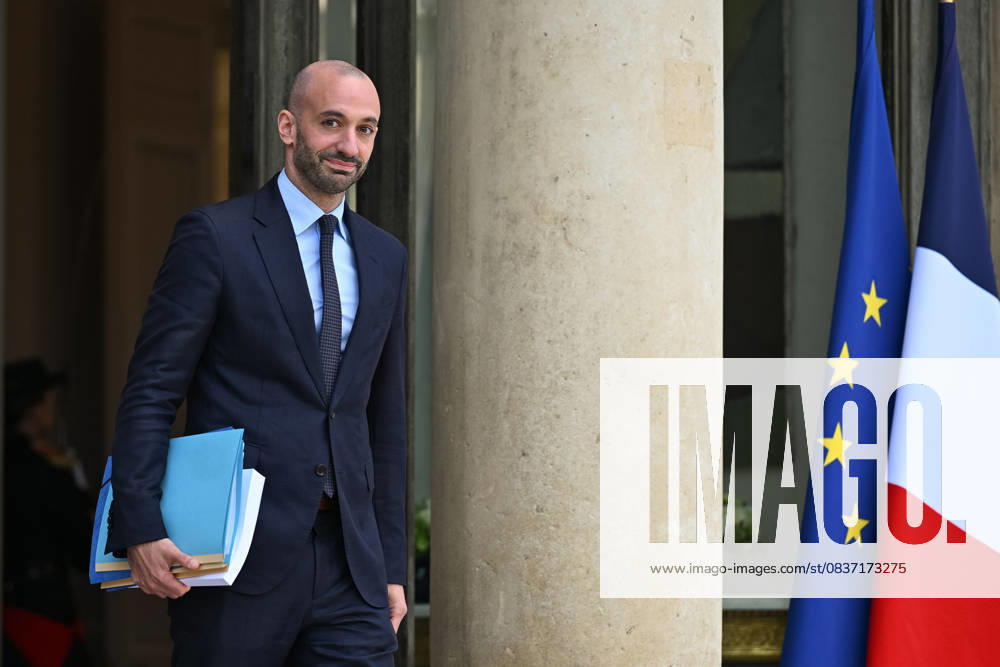 Benjamin Haddad, Minister Delegate to the Minister for Europe and Foreign Affairs, responsible for Europe, at the Council of Ministers meeting on 14 October 2025 - 14 10 2025 - France Ile-de-France (region) Paris - JulienxMattiax Pictorium LePictorium_0317012
