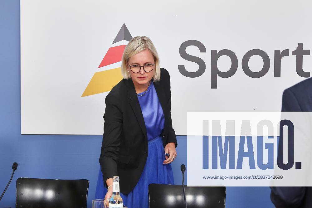 Berlin, Deutschland, 14.10.2025: Haus der Bundespressekonferenz: Pressekonferenz: Sporthilfe Leistungsbericht Sommer 2025: Staatsministerin für Sport und Ehrenamt Christiane Schenderlein (CDU)