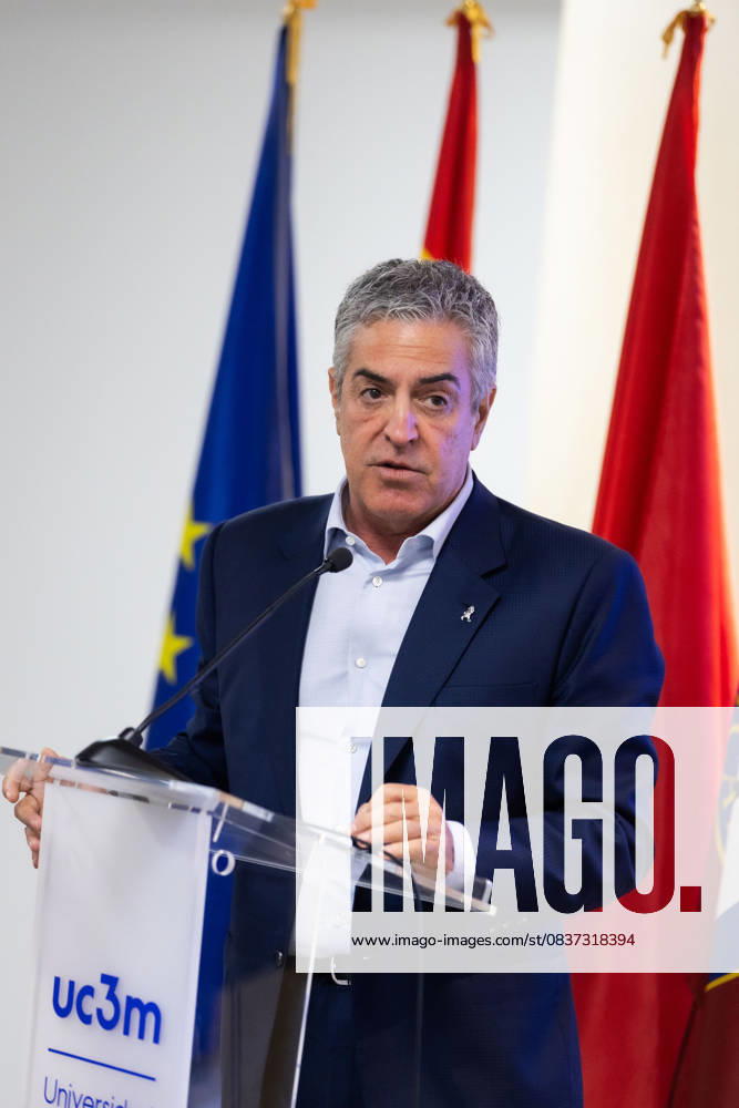 GREGORIO DALBON, the former Argentine president s lawyer, speaks at the Cristina Libre Conference in Madrid on the lawfare case he is taking to international forums. Madrid Spain - ZUMAl221 20251015_zip_l221_028