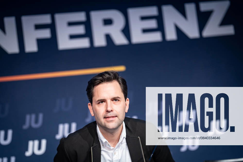 Johannes Winkel, Bundesvorsitzender Jungen Union und Mitglied Junge Gruppe der CDU-CSU-Bundestagsfraktion - Pressekonferenz vor Beginn des Deutschlandtags;Junge Union Deutschlandtag 2025 im Europark Rust , Rust Baden-Württemberg Deutschland Europapark