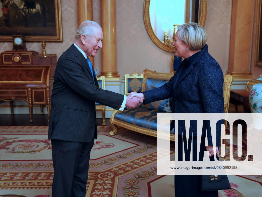 Audience at Buckingham Palace King Charles III during an audience with the President of Iceland Halla Tomasdottir, at Buckingham Palace, London. Picture date: Thursday November 20, 2025., Credit:Jonathan Brady Avalon UK, London
