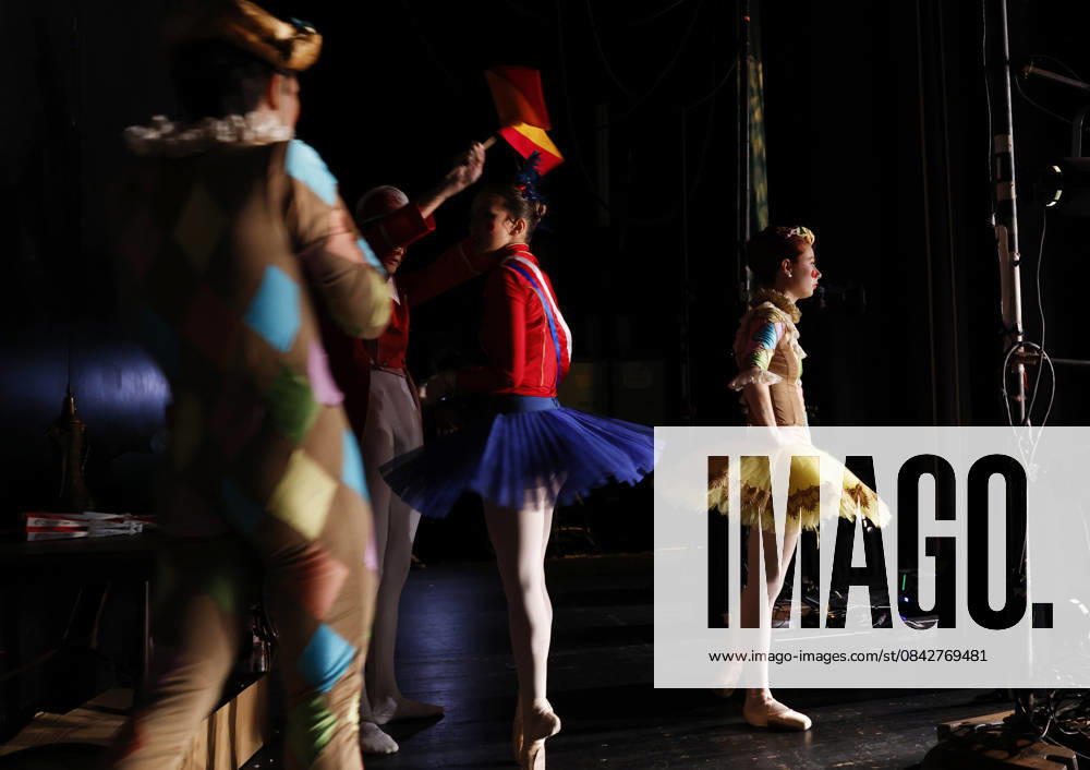 Dancer wait in the wings before taking the stage at the Joffrey Ballet School performance of The Nutcracker at the LaGuardia Performing Arts Center on Sunday, December 14, 2025 in New York City. NYP20251214103 JohnxAngelillo