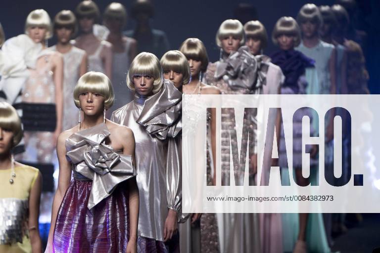 Models bei der Duyos Fashion Show auf der Mercedes-Benz Fashion Week Madrid Spring Summer 2019 auf dem Messegelände Ifema. Madrid, 10.07.2018 Duyos Models