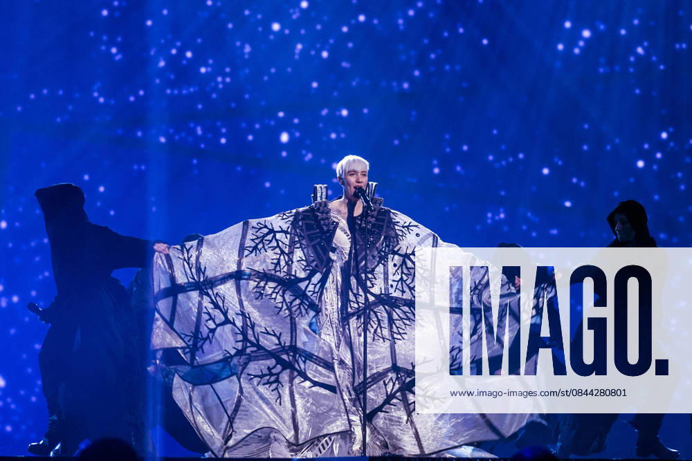 2016 Eurovision Song Contest Dress Rehearsal of the Grand Final STOCKHOLM, SWEDEN - MAY 13: Nina Kraljic of Croatia performs during the Second Dress Rehearsal of the Grand Final ahead of the 2016 Eurovision Song Contest in Stockholm, Sweden on May 13, 2016. Stockholms Lan Sweden. Editorial use only. Please get in touch for any other usage.