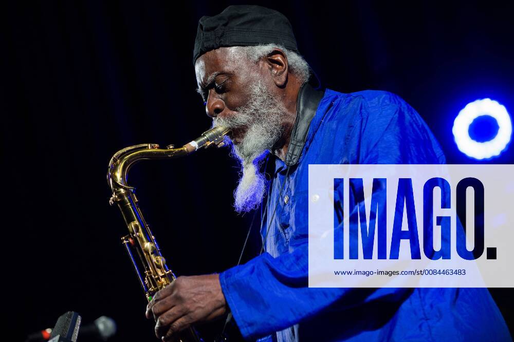 Krakow, Poland - American jazz saxophonist, Pharoah Sanders performs..Saxophonist Ornette Coleman once described as Pharoah Sanders probably the best tenor player in the world performs at the Krakow Jazz Festival. Krakow Poland - ZUMAs197 20180712_zaa_s197_002