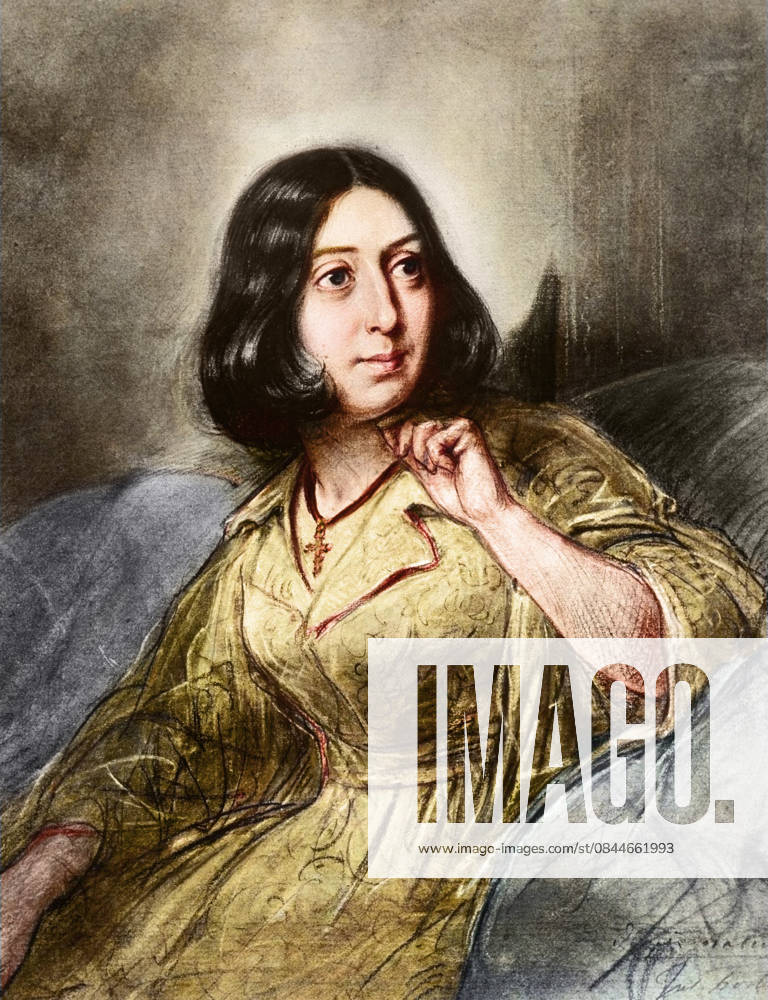 Portrait of George Sand after Louis Leopold Boilly