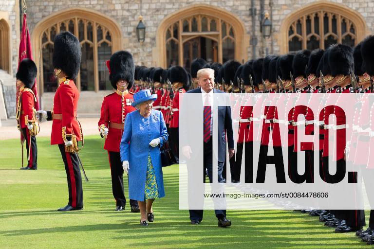 Jul 13, 2018 - London, England, United Kingdom - President DONALD TRUMP and Her Majesty QUEEN ELIZABETH II in London. London United Kingdom - ZUMAz03_ 20180713_sha_z03_824