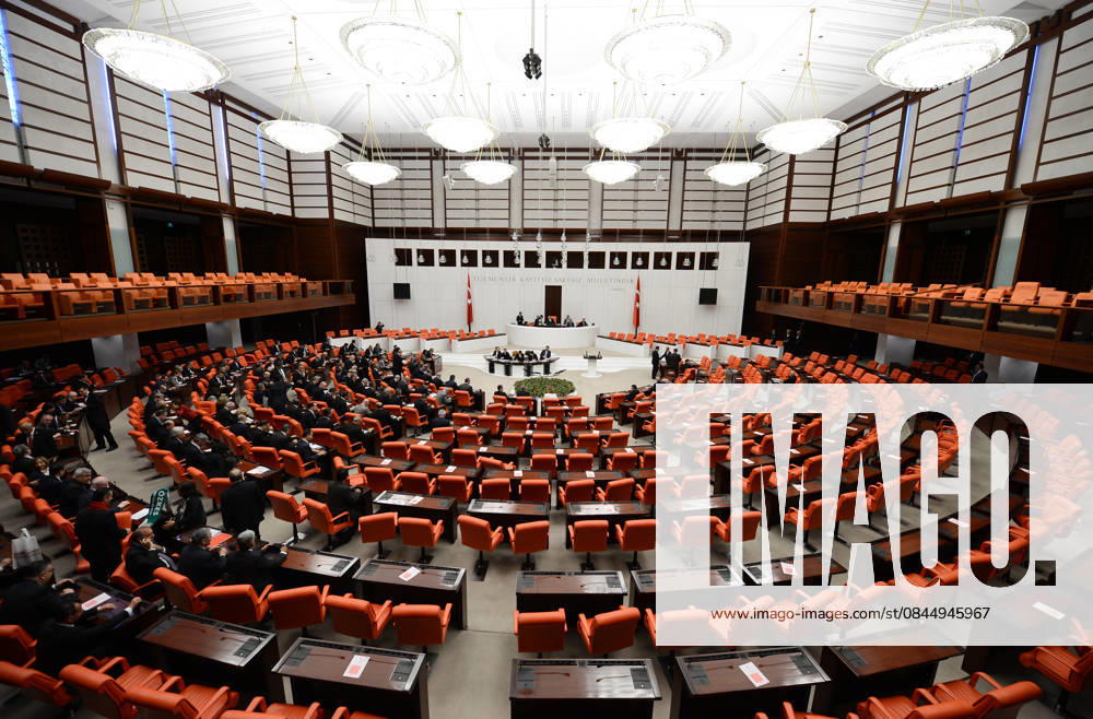General assembly of the Turkish parliament ANKARA, TURKEY - MARCH 19: Grand National Assembly of Turkey (TBMM) assemble for an extraordinary session to debate charges against four former ministers on March 19, 2014, Ankara, Turkey. Ankara Turkey. Editorial use only. Please get in touch for any other usage.