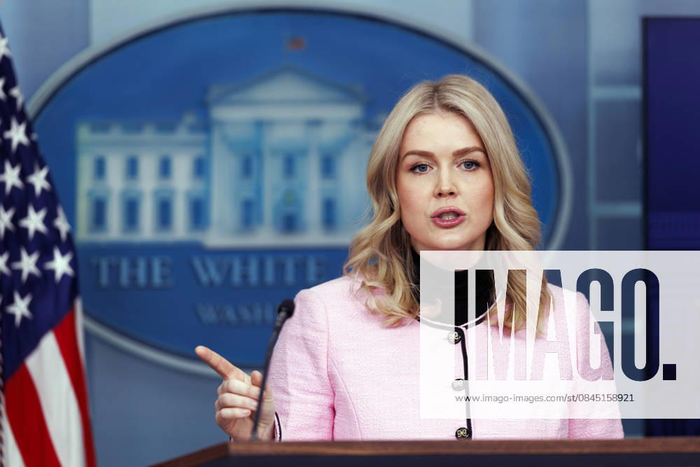 White House Press Secretary Karoline Leavitt during a press briefing in the James S Brady Press Briefing Room of the White House in Washington, DC, USA, 07 January 2026. The US government has released updated dietary guidelines for Americans.
