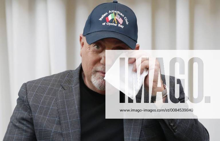 Billy Joel reacts at a press conference when The Madison Square Garden Company celebrates Billy Joel s unprecedented achievement of 100 lifetime performances at Madison Square Garden in New York City on July 18, 2018. As part of the press conference MSG made an announcement about a permanent display that will serve as a tribute to Joel s legacy. Joel s 100th lifetime performance comes 40 years after his first MSG performance, on December 14, 1978, and just four and a half years after he began his legendary residency. Joel currently holds both of MSG s performance-related records for most consecutive performances by any artist currently at 53 shows and for most lifetime performances by any artist currently at 99 shows NYP20180718170 JOHNxANGELILLO