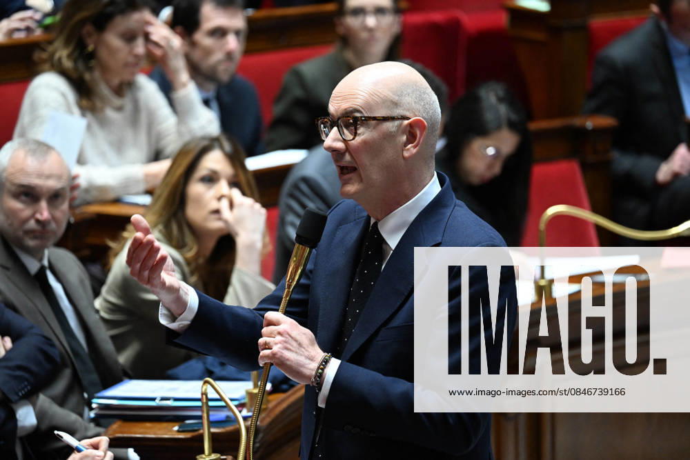 Session of Questions to the Government at the National Assembly - Paris French Minister of the Economy, Finance and Industrial, Energy and Digital Sovereignty Roland Lescure during a session of questions to the government at the National Assembly, France s Parliament lower house, in Paris, France on February 3, 2026. Photo by Tomas Stevens ABACAPRESS.COM Paris France