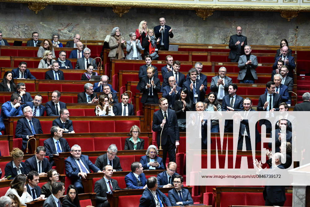 Session of Questions to the Government at the National Assembly - Paris Antoine Valentin, deputy, during a session of questions to the government at the National Assembly, France s Parliament lower house, in Paris, France on February 3, 2026. Photo by Tomas Stevens ABACAPRESS.COM Paris France