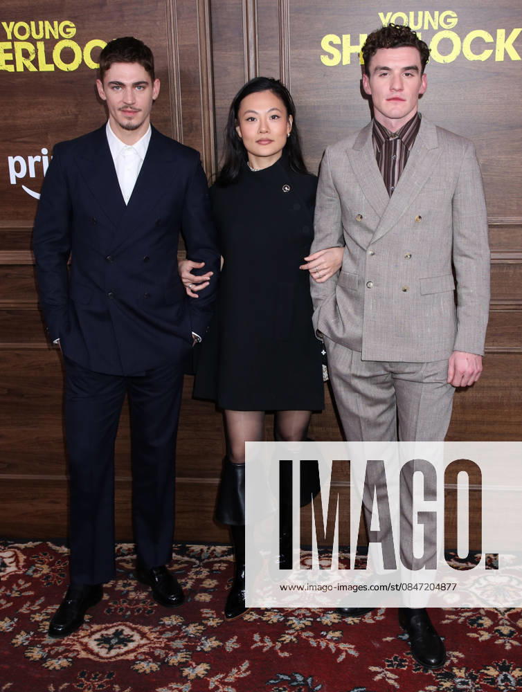 Young Sherlock New York Screening Hero Fiennes Tiffin, Zine Tseng and Donal Finn attending the Young Sherlock New York Screening held at the SVA Theater on February 9, 2026 in New York City, NY New York City SVA Theater NY USA