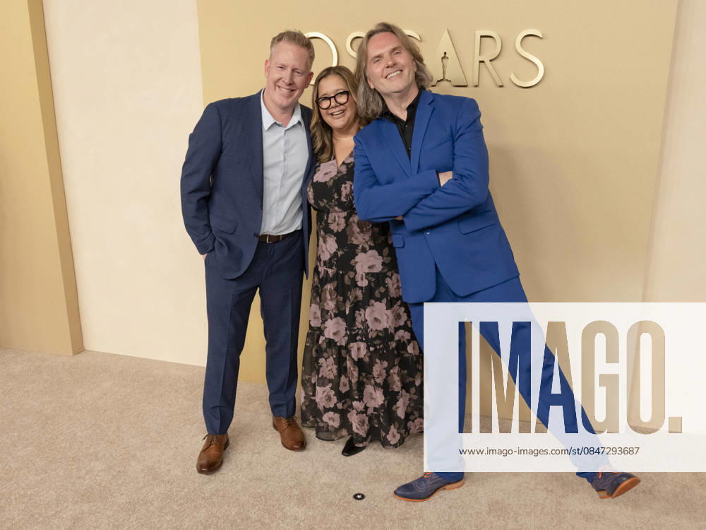 JARED BUSH, YVETT MERINO and BYRON HOWARD attend the 98th Oscars Nominees Luncheon. Beverly Hills USA - ZUMAb173 20260210_aap_b173_156