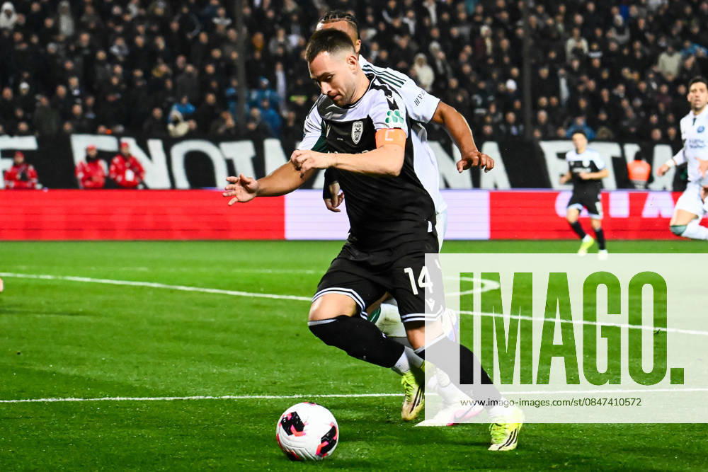 PAOK s Andrija Zivkovic in action during a Greek Cup soccer game between PAOK FC and Panathinaikos FC. Thessaloniki Greece - ZUMAp191 20260211_zap_p191_028
