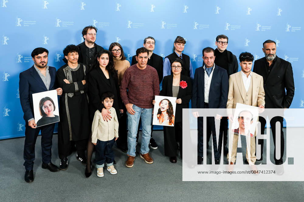 Berlin Berlinale, 76. internationale Filmfestspiele Berlin 2026 Links Laila Mahmudi, Liam Hussaini, Anwar Hashimi Mitte, Shahrbanoo Sadat, Rechts Katja Adomeit und Team Photocall No Good Men Berlinale, 76. internationale Filmfestspiele Berlin 2026 -Pressefoto Roger Buerke