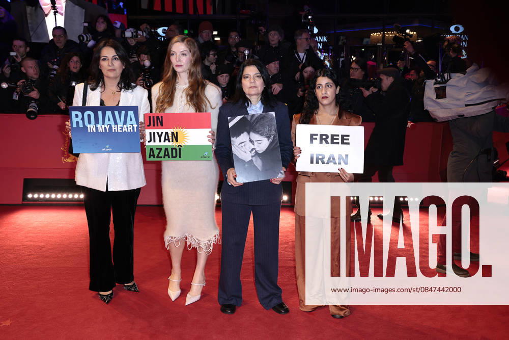 Duezen Tekkal, Pheline Roggan, Jasmin Tabatabai und Banafshe Hourmazdi bei der Eroeffnung der 76. Berlinale Internationale Filmfestspiele mit der - No Good Men- Film Premiere am 12.02.2026 in Berlin Berlinale Opening 2026 mit der -No Good Men- Film Premiere in Berlin