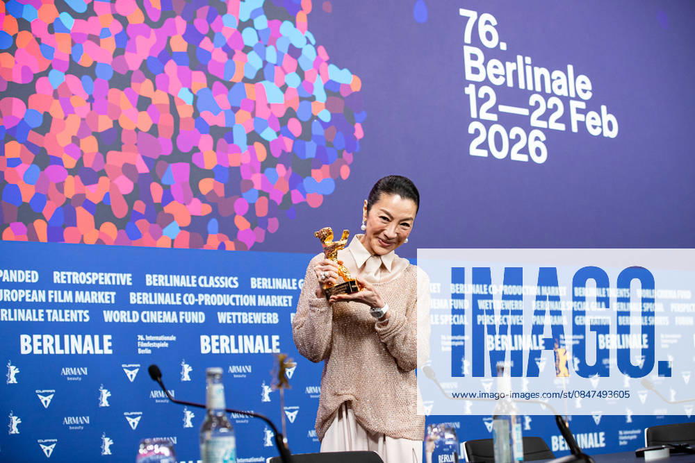 Berlin Berlinale, 76. internationale Filmfestspiele Berlin 2026 Michelle Yeoh bei der Pressekonferenz Michelle Yeoh mit Goldenem Ehrenbaer Berlinale, 76. internationale Filmfestspiele Berlin 2026, 13.02.2026 -Pressefoto Roger Buerke