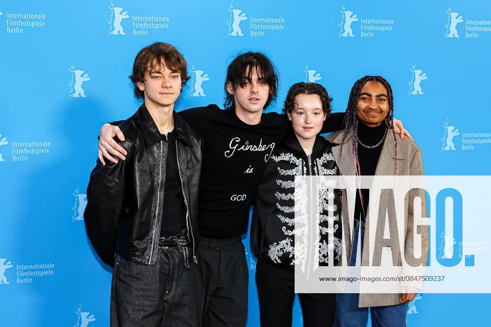 Berlin Berlinale, 76. internationale Filmfestspiele Berlin 2026 Photo Call Sunny Dancer v.Links (left), Conrad Khan, Earl Cave, Bella Ramsey, Jasmine Elcock Berlinale, 76. internationale Filmfestspiele Berlin 2026, 13.02.2026 -Pressefoto Roger Buerke