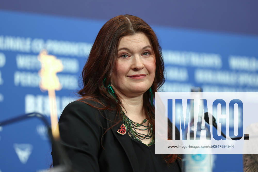 The 76 Berlinale Film Festival is taking place in Berlin from February 12 to 22, 2026. Nightborn film press conference. Hanna Bergholm answers to journalists questions. Berlin Germany - ZUMAt227 20260214_zip_t227_017