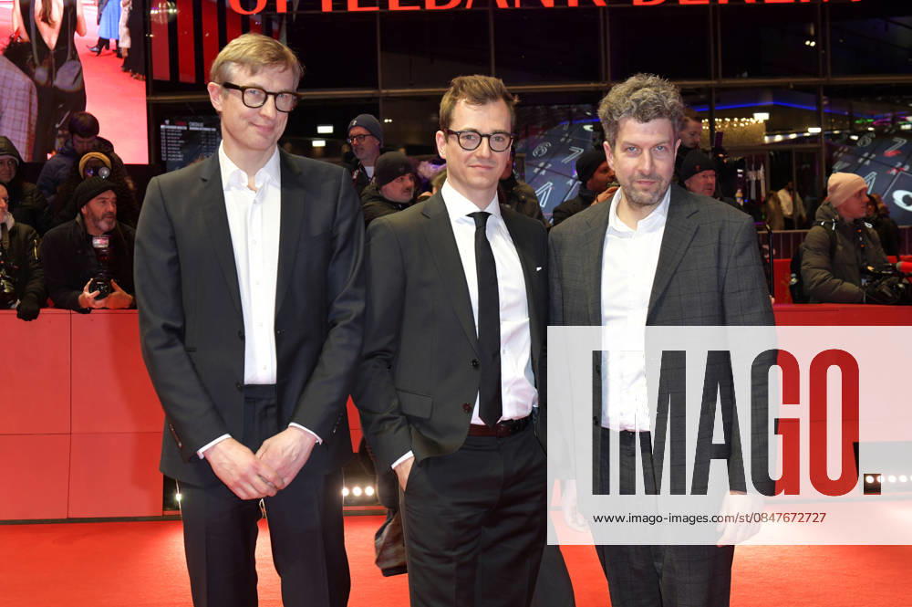 Karsten Stöter, Johannes Schubert und Tobias Walker bei der Premiere des Kinofilms Rose auf der Berlinale 2026 76. Internationale Filmfestspiele Berlin im Berlinale Palast. Berlin