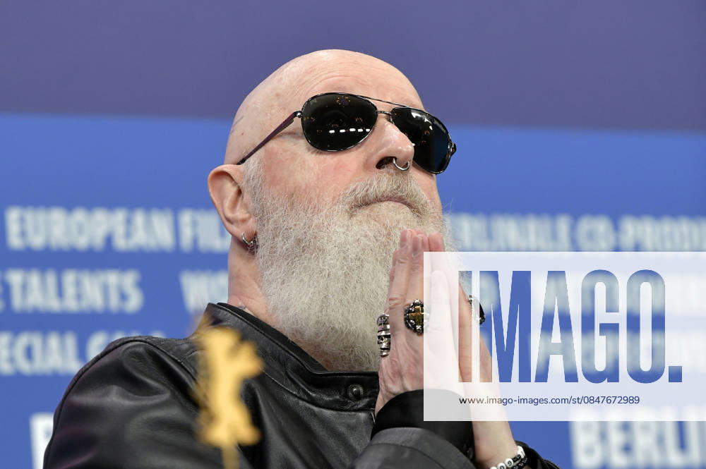 Rob Halford bei der Pressekonferenz zum Dokumentarfilm The Ballad of Judas Priest auf der Berlinale 2026 76. Internationale Filmfestspiele Berlin im Hotel Grand Hyatt. Berlin