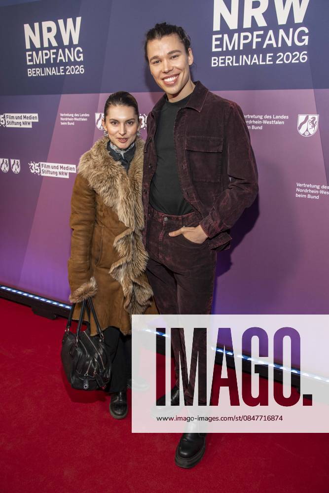 Romina Kueper und Helge Mark Lodder zu Gast auf dem NRW Empfang auf der 76.Berlinale 2026 in der Vertretung des Landes Nordrhein-Westfalen beim Bund,am Sonntag 15.02.2026 in Berlin Berlin Deutschland