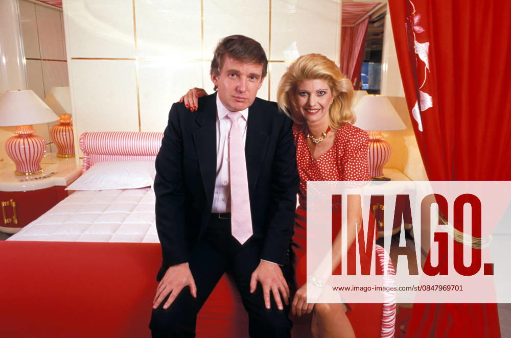 Donald & Ivana Trump Jul 04, 1988; New York, NY, USA; DONALD TRUMP & wife, Socialite IVANA TRUMP aboard the Trump Princess in the Ruby Room (a guest room).