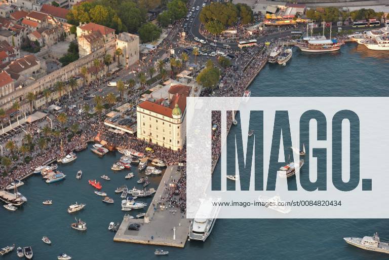 PXL_Split Farewells Oliver Dragojevic 31.07.2018., Split, Croatia - Legendary Croatian singer and songwriter Oliver Dragojevic, who passed away on Sunday aged 70, was farewelled in the city of Split on the Dalmatian coast. The Croatian government declared for the first time in the nation s history that Tuesday would be a National Day of Condolence and today flags all around the country flew at half-mast. Just before 7 pm, Oliver s casket left Sv. Frane Church and made its way along the Split Riva. A large crowd gathered as a number of Oliver s famous hits were sung as he was carried down the Riva by close friends, including 2CELLOS Stjepan Hauser. He was then taken on to a catamaran and taken to Vela Luka on the island of Korcula where he was born with his song Vela Luka sang as the ferry departed with a host of other boats which came out DinoxStanin PIXSELL